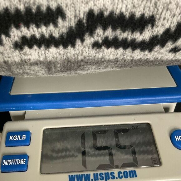 North Face Fleece Quarter Zip Jacket Mens‎ Small Petite SP Gray Southwest  Aztec - Picture 9 of 9